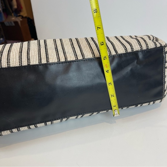Lancôme Tote Bag Woven Striped Oversized Unstructured - Picture 5 of 16